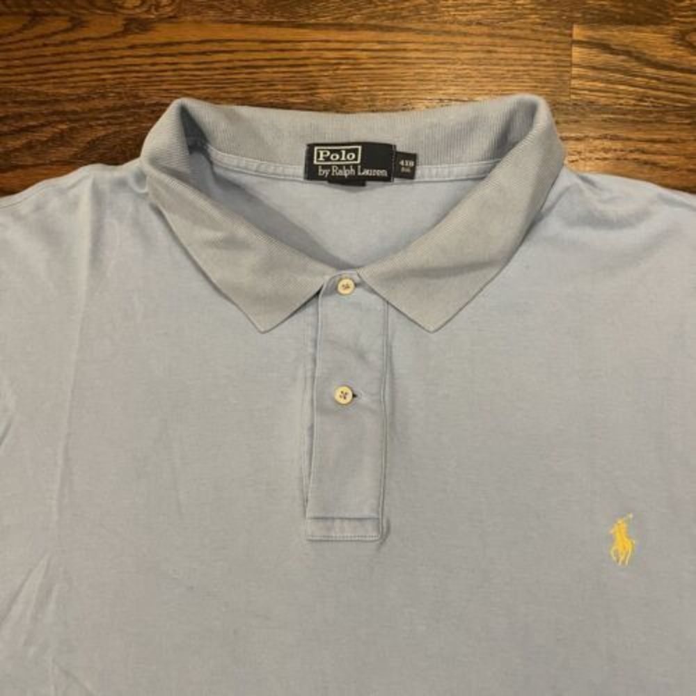 Polo Ralph Lauren Men’s Shirt‎ Short Sleeve Blue Size 4XL BIG